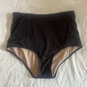 Black High-Waisted Swim Bottoms Kortni Jeane